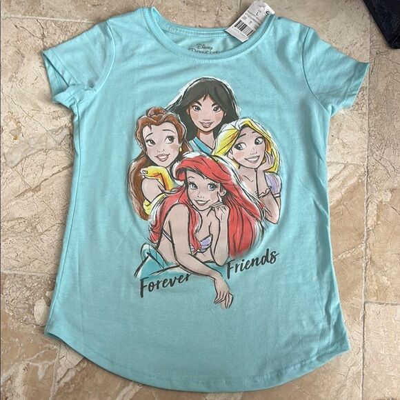 Disney Princess Aqua T-Shirt for Kids, size L - Picture 1 of 3